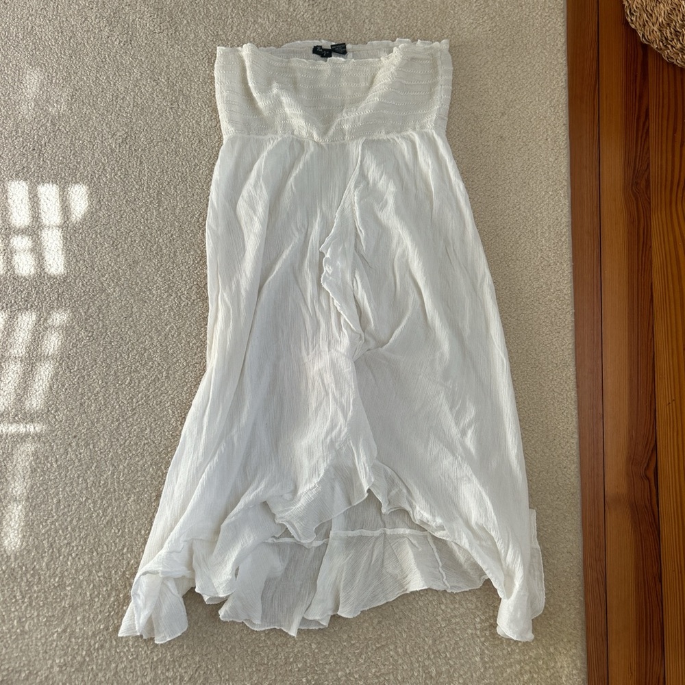 White Strapless Skirt/Dress